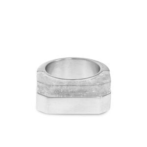 Rick Owens Men Hollywood Double Crystal Ring